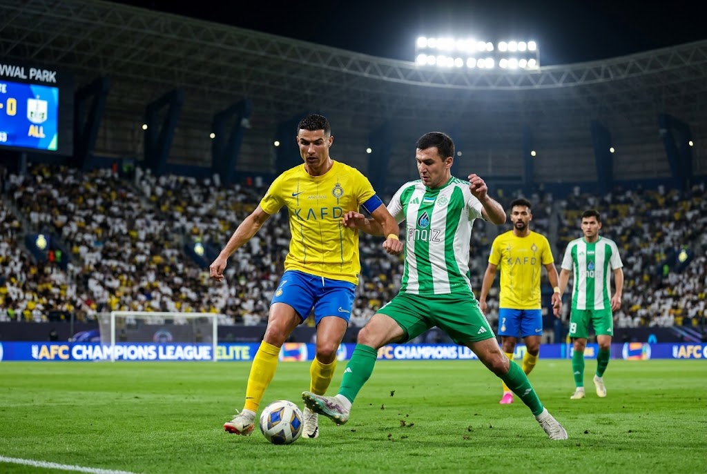 Al-Nassr – FK Neftchi Fergana: Al-Nassr reacciona y vence 3-1 en Riad en la Champions League de Asia Élite
